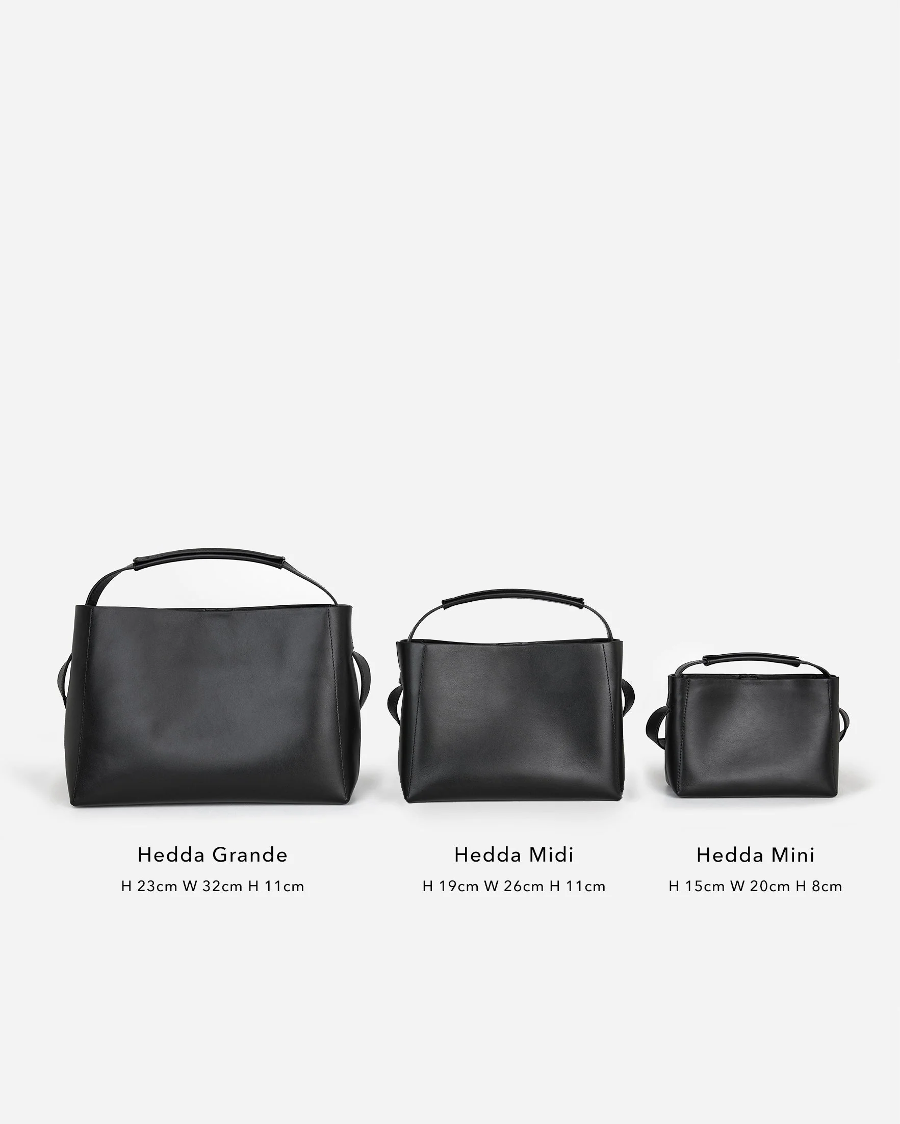 Hedda Midi Handbag Leather Black - Image 6