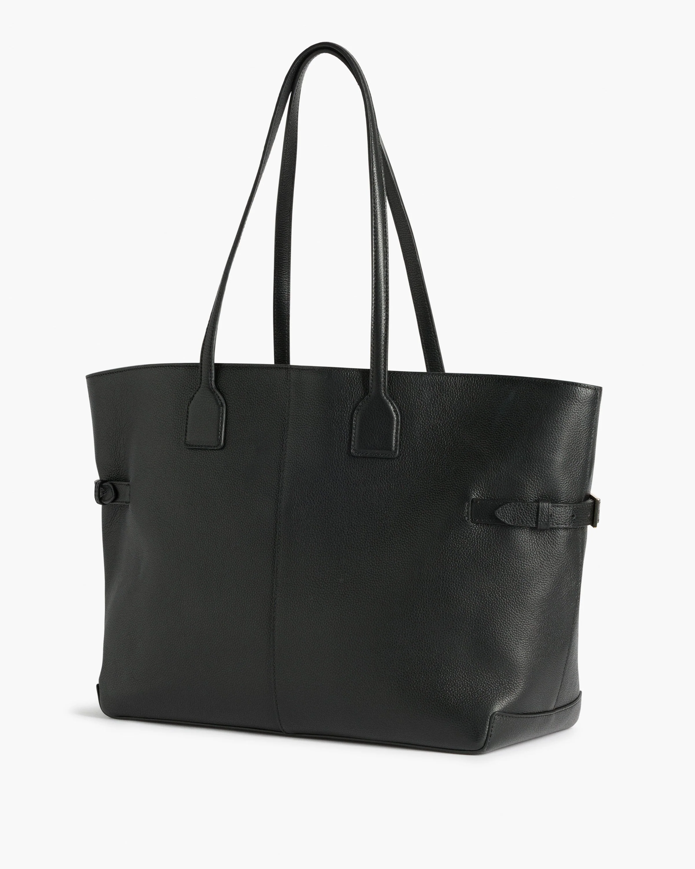 Lesley Tote Bag Grained Leather Black - Image 3