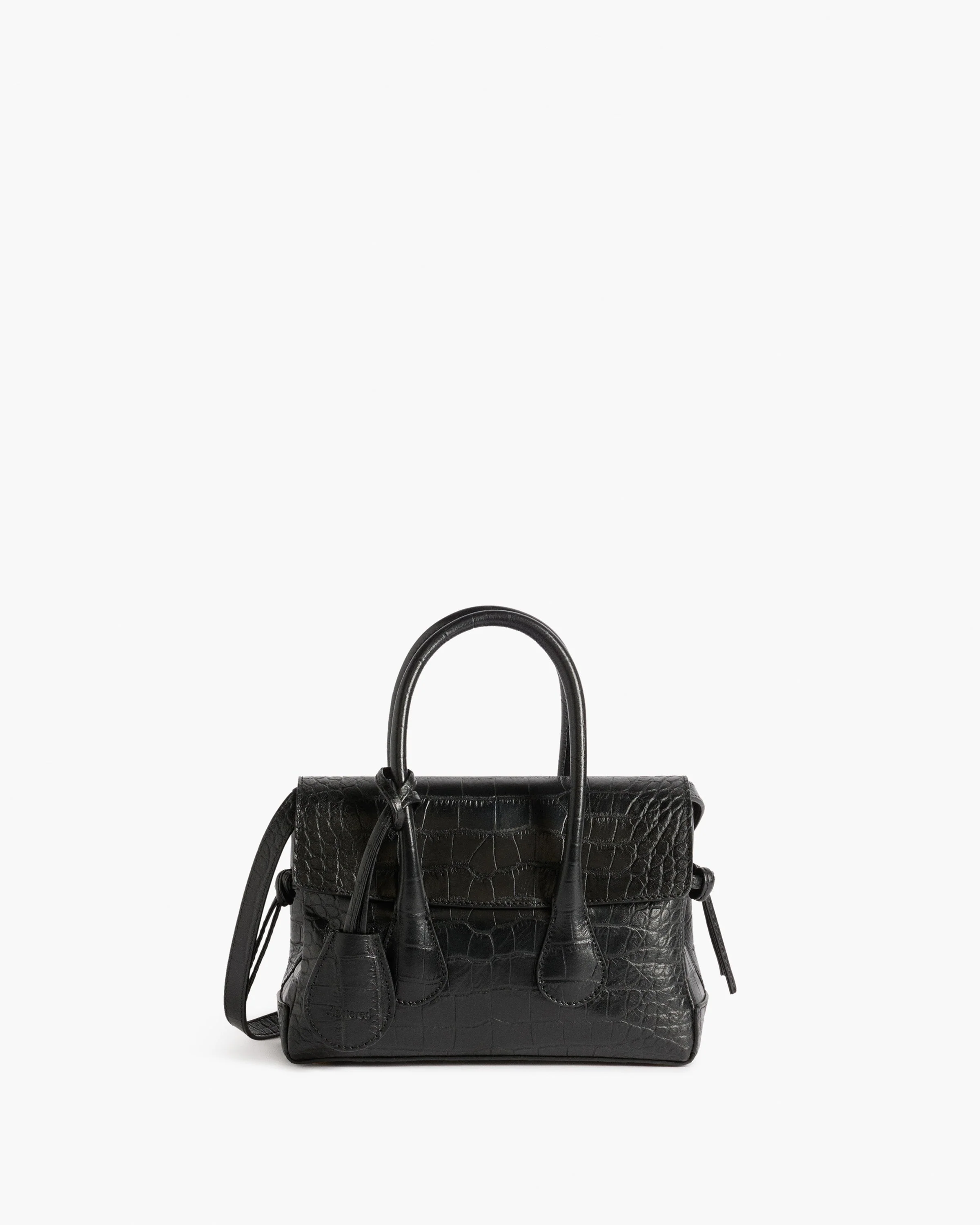 Lydia Mini Bag Leather Black Croco - Image 3