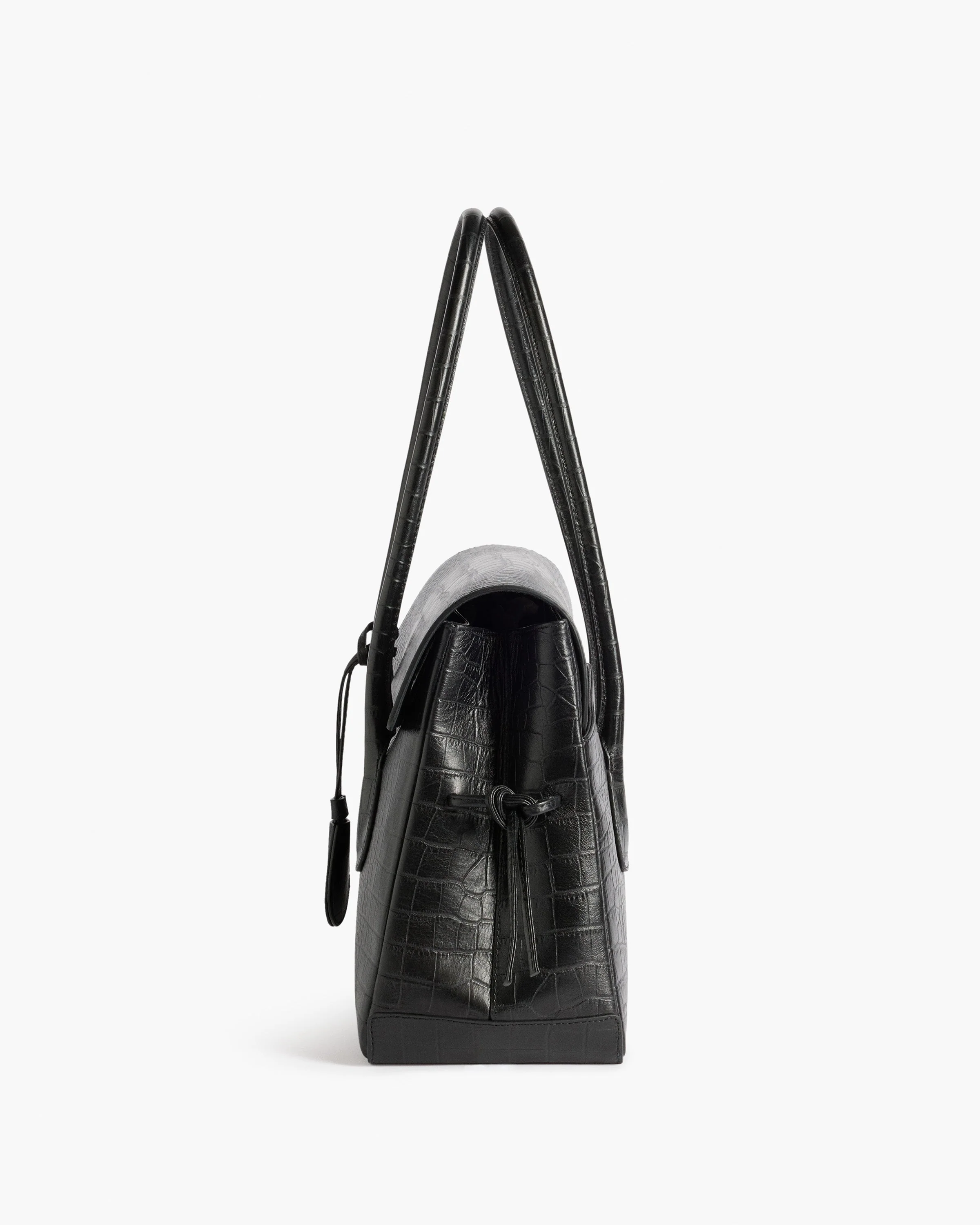 Lydia Tote Bag Leather Black Croco - Image 4