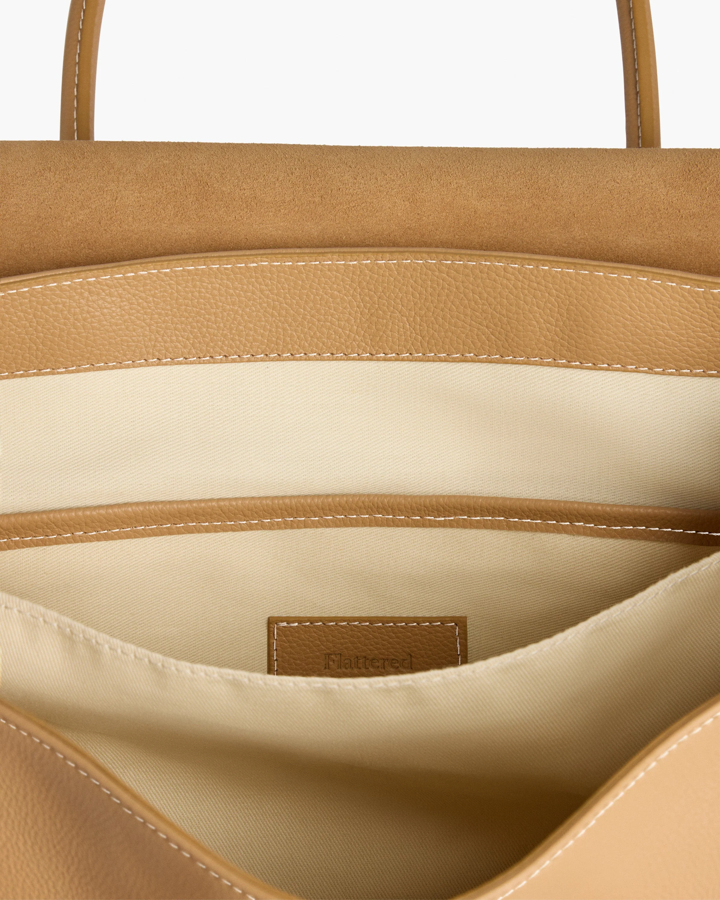 Lydia Tote Bag Grained Leather Cognac - Image 4