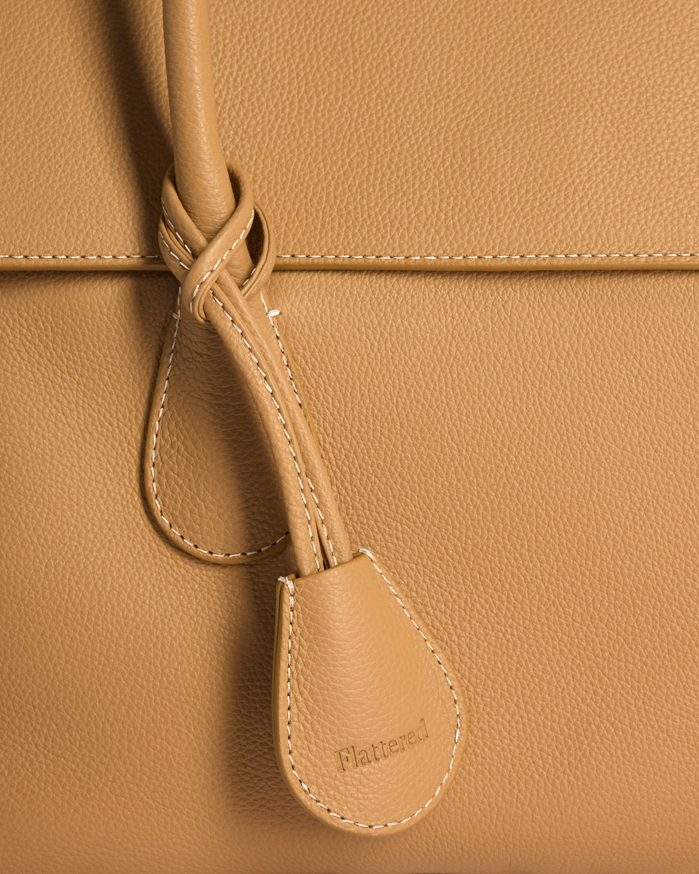 Lydia Tote Bag Grained Leather Cognac - Image 5