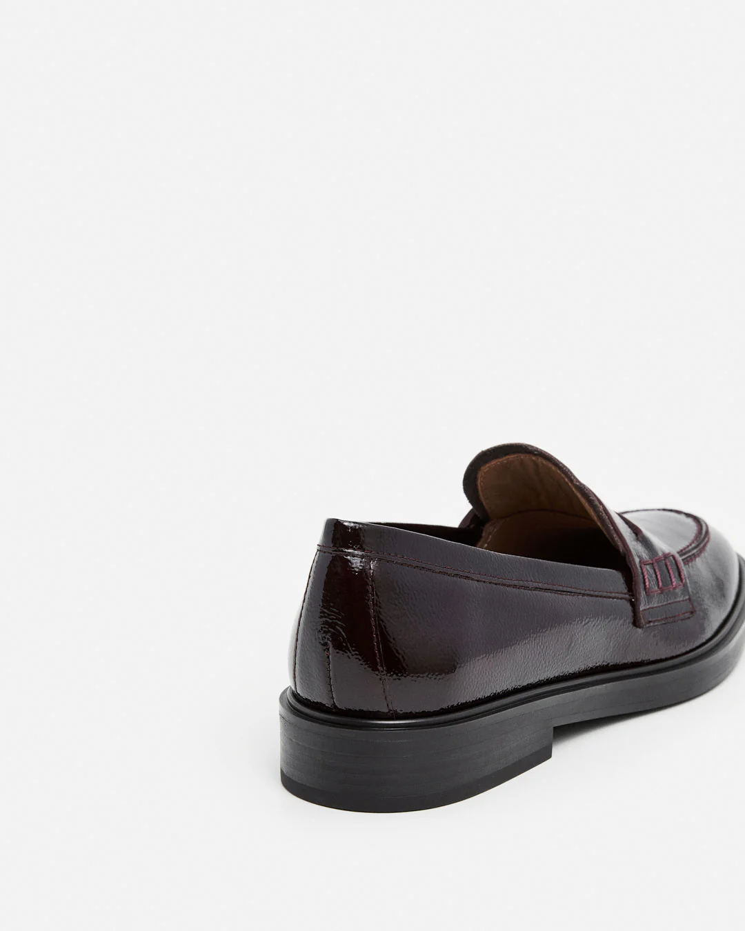 Sara Leather Patent Burgundy - Image 6